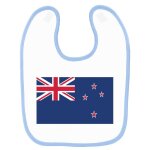 Bavoir b�b� imprim� drapeau nouvelle - z�lande bleu