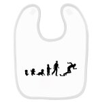 Bavoir b�b� imprim� b�b� evolution athl�tisme blanc