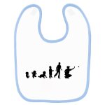 Bavoir b�b� imprim� b�b� evolution p�tanque bleu