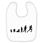 Bavoir b�b� imprim� b�b� evolution running blanc