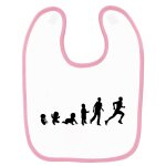 Bavoir b�b� imprim� b�b� evolution running rose