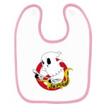 Bavoir b�b� imprim� ghost skate rose