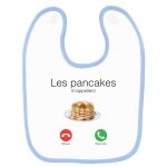 Bavoir b�b� imprim� pancakes m'appellent bleu