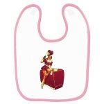 Bavoir b�b� imprim� pinup coca rose