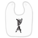 Bavoir bb imprim sextant marin blanc