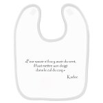 Bavoir b�b� kaamelott kadoc dans le cul du coq blanc