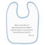 Bavoir b�b� kaamelott roi loth trous du cul bleu