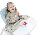 Bavoir bebe & bavoir de sevrage avec bavoir manches, bavoir pour bb fixe a votre chaise haute, bavoir ...