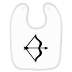 Bavoir b�b� signe astrologique sagittaire simple blanc