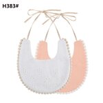 Bavoir brodé double face en coton pour nouveau né, serviette de salive pour bébé fille, chiffon d'alimentation ... Bavoir brodé double face en coton pour nouveau né, serviette de salive pour bébé fille, chiffon d'alimentation ...
