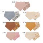 Bavoirs en coton bandana pour b�b�s, 1 pi�ce, smock d'alimentation pour nourrissons, serviette douce ...