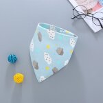 Bavoirs en coton pour bbs garons et filles, serviette en forme de triangle, mignons, absorbants, bandana, ...