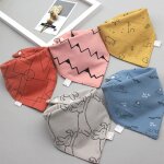 Bavoirs en coton doux pour l'alimentation de b�b�, serviette de salive, echarpes triangle, bandana, bavoir ...