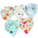 Bavoirs en coton doux pour b�b�, bavoir d'alimentation, serviette de salive, echarpes triangle, bandana, ...