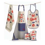 Bavoir crustac�s en coton ficelle 40 x 55