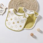 Bavoir double face a imprim� floral pour b�b�, serviette a pampilles, bandana pour fille et gar�on, v�tements ...