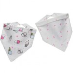 Bavoirs en forme de triangle rglables pour bb, 2 pices, motif de dessin anim, bavettes bandana pour ...