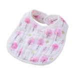 Bavoirs en forme de u a 8 couches pour b�b�, serviette en gaze, echarpe bandana en tissu pour nourrissons ...