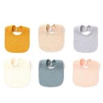 Bavoirs en gaze de coton pour b�b�, 4 couches, serviette bandana pour nouveau - n� et bambin