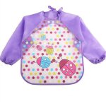 Bavoir impermable anti - salissure pour bb de 0 a 3 ans, manches longues, peinture artistique, tablier ...