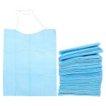 Bavoirs impermables de haute qualit pour personnes ages - jetables, lgers, bleu ciel, en pvc, parfaits ...