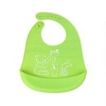 Bavoirs impermables en silicone pur pour bbs, nouveau modle tendance 100%, avec tissu de rots pour ...