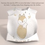 Bavoirs jetables en coton pour bb, 5 pices, bandana, pour l'alimentation, tablier de salive pour nouveau ...