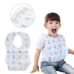Bavoirs jetables en tissu pour bb, 10 pices, serviettes pour nourrisson, soins d'alimentation, djeuner, ...