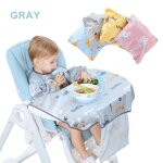 Bavoir a manger pour bb, bavoir a plateau intgr anti - taches, tapis de table intgr, chaise a manger, ...