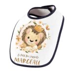 Bavoir marceau bb lion roi cadeau naissance baby shower nol anniversaire enfant nourrisson