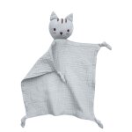 Bavoir en mousseline de coton doux pour bb, poupe chat en peluche, serviette apaisante pour, couverture ...