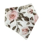 Bavoir en mousseline de coton doux avec imprim fleur / animal pour bb, serviette de salive, echarpe ...