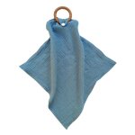 Bavoir serviette en coton pour bébé, avec anneau de dentition en bois de hêtre, bandana, jouets pour ... Bavoir serviette en coton pour bébé, avec anneau de dentition en bois de hêtre, bandana, jouets pour ...