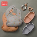 Bavoirs en silicone pour l'alimentation des b�b�s, serviette de salive, imperm�able, bandana, tissu de ...