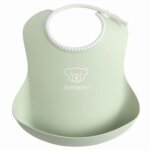 Bavoir souples bébé vert pastel babybjorn Bavoir souples bébé vert pastel babybjorn