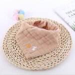 Bavoirs triangle double en coton pour bébés garçons et filles, serviette de salive imprimée de dessin ... Bavoirs triangle double en coton pour bébés garçons et filles, serviette de salive imprimée de dessin ...