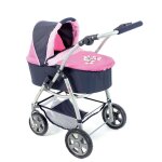 La poussette pour poup�e combin�e 3 en 1 emotion  all in  - marine et rose