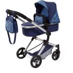 Bayer poussette landau combi pour poupee bleu marine