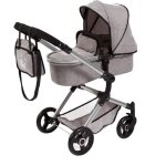 Bayer poussette landau combi pour poupee gris