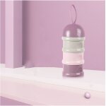 Beaba, boite doseuse de lait empilable, 100% herm�tique, 3 compartiments, grande contenance, usage evolutif ...