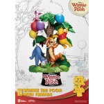 Beast kingdom toys disney - diorama d - stage winnie the pooh with friends 16 cm