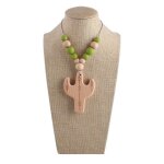 B�b� en bois dentition silicone perle collier de dentition sucette cha�ne clips p31b