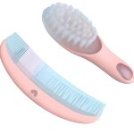 B�b� doux peigne brosse ensemble doux peigne brosse pour nouveau n� b�b� cuir chevelu et foetus soins ...