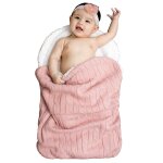 B�b� filles gar�ons wrap swaddle couvertures nouveau - n� infant tricot en peluche recevant des couvertures ...