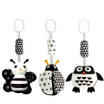 B�b� jouet de poussette, (3 pi�ces)b�b� jouet animal en peluche suspendus hochet jouets, b�b� lit berceau ...