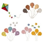 B�b� laine feutre ballon nuage etoiles lune cerf - volant d�coration photographie accessoire p31b