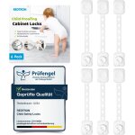 B�b� de s�curit� verrouillage(am�lior�), lot de 6 bloque tiroir securite enfant / b�b�, pour tiroir, ...