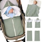 Bébé wrap swaddle couverture tricot sac de couchage sac de couchage poussette wrap doux chaud pour 0 ... Bébé wrap swaddle couverture tricot sac de couchage sac de couchage poussette wrap doux chaud pour 0 ...
