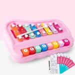 Bb xylophone, instruments de musique pour bbs, jouets musicaux multicolores, jeux educatifs pour ...