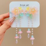 Belle epingle a cheveux perlée de style chinois pour enfants, coiffure pour fille, pompon, pinces a cheveux ... Belle epingle a cheveux perlée de style chinois pour enfants, coiffure pour fille, pompon, pinces a cheveux ...